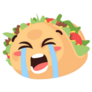 Crying Tacos Emoji Illustration Sticker