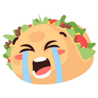 Crying Tacos Emoji Illustration Sticker