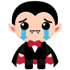 Crying Vampire Sticker