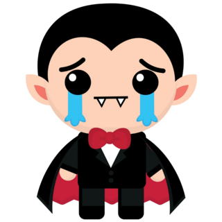 Crying Vampire Sticker