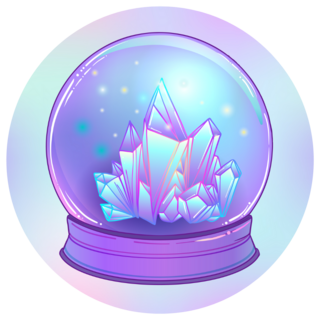 Crystal Ball Mystic Magic Sticker