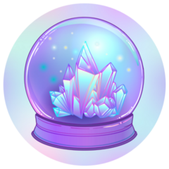 Crystal Ball Mystic Magic Sticker
