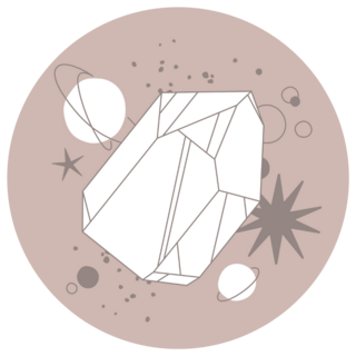 Crystal Boho Illustration Sticker