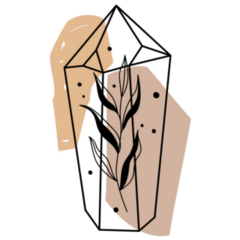 Crystal Boho Illustration Sticker