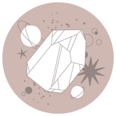 Crystal Boho Illustration Sticker