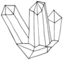 Crystal Icon Minimalistic Sticker