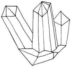 Crystal Icon Minimalistic Sticker