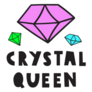 Crystal Queen Handwritten Sticker