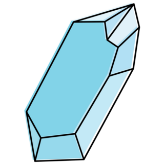 Crystalline Mineral Formation Sticker