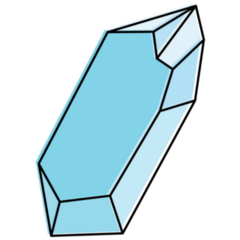 Crystalline Mineral Formation Sticker