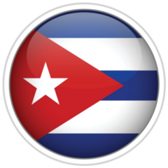 Cuba Circle Sticker