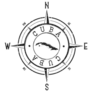 Cuba Compass Sticker