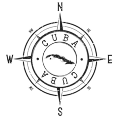 Cuba Compass Sticker