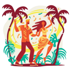 Cuba Country Of Dance Sticker