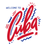 Cuba Country Text Sticker