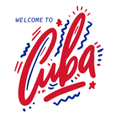 Cuba Country Text Sticker
