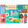 Cuba Cute Travel Sticker