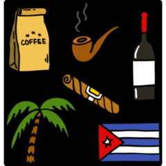 Cuba Doodle Sticker Sheet