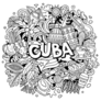 Cuba Doodles Sticker 