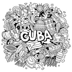 Cuba Doodles Sticker 