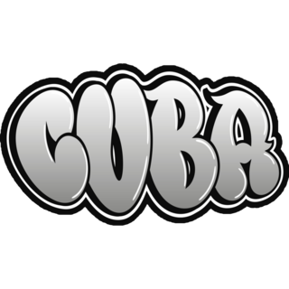 Cuba Graffiti Style Sticker