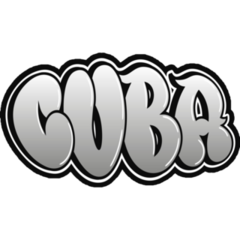 Cuba Graffiti Style Sticker