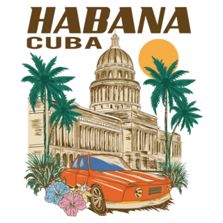 Cuba Havana Graphic Sticker
