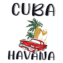 Cuba Havana Old Car Sticker