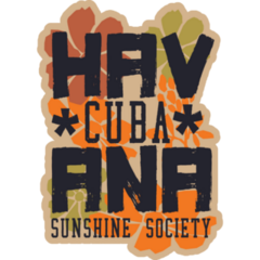 Cuba Havana Sunset Sticker