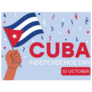 Cuba Independence Day Sticker