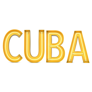 Cuba Neon Yellow Sticker
