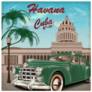 Cuba Retro Poster Sticker