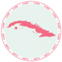 Cuba Round Logo Sticker