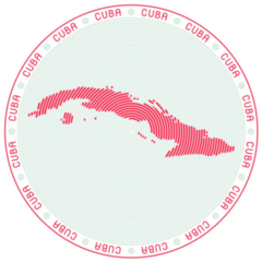 Cuba Round Logo Sticker