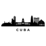Cuba Skyline Sticker
