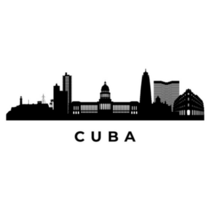 Cuba Skyline Sticker