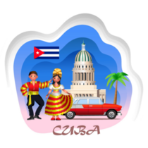 Cuba Tourist Sticker