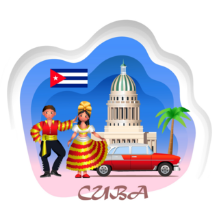 Cuba Tourist Sticker