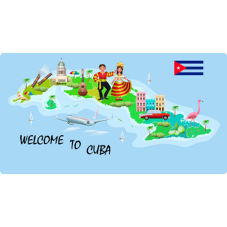 Cuba Travel Sticker