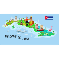 Cuba Travel Sticker