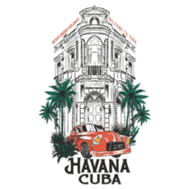 Cuba Typography Sticker