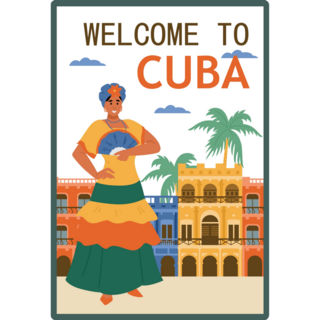 Cuban Woman Sticker