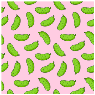 Cucumber Pickle Pattern Sticker