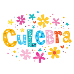 Culebra, Beautiful Island In Puerto Rico Lettering Sticker