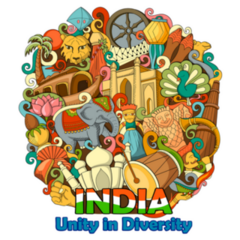 Culture Of India Unity In Diversity Sticker