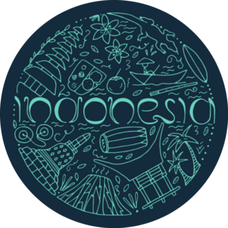 Culture Of Indonesia Circle Sticker