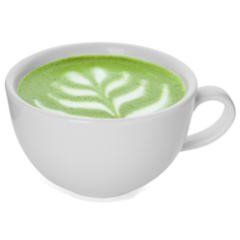 Cup Of Fresh Matcha Latte Yum Sticker