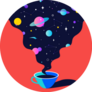 Cup Of Tea In The Universe Sticker