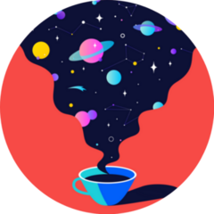 Cup Of Tea In The Universe Sticker