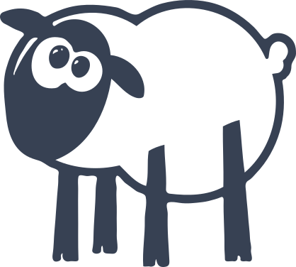 Curious Sheep Lamb Sticker